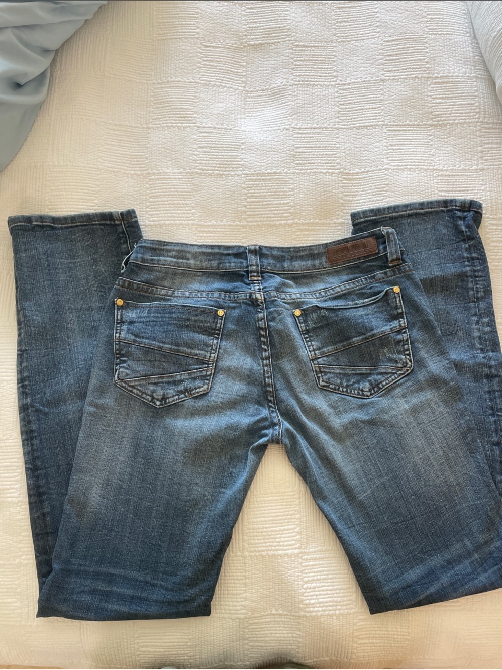 Rock & Roll Straight Leg Women’s Jeans in Medium Blue 30x32